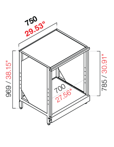 Retro base neutra - Lavatazze - cm 75 x...