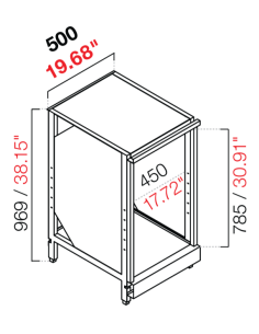 Retro base neutra - Lavatazze - Acciaio inox - cm 50 x...
