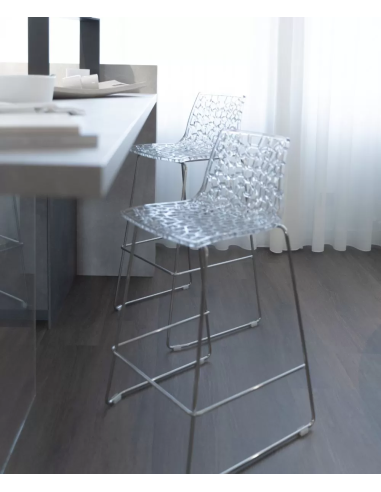 Polycarbonate stool - Dimensions cm 50 x 47 x 98 h