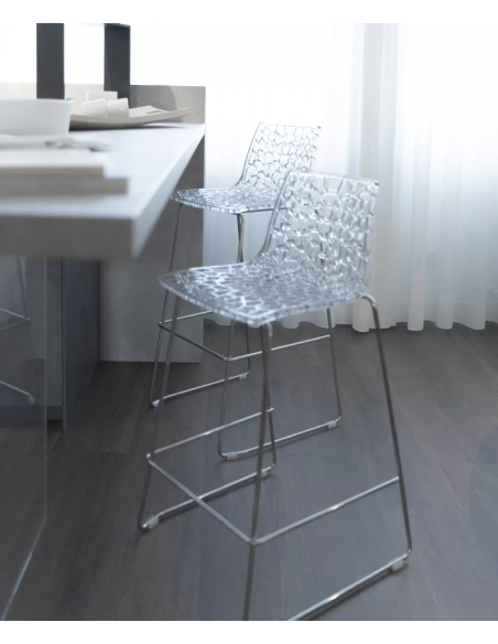 Taburete policarbonato - Dimensiones cm 50 x 47 x 98 h