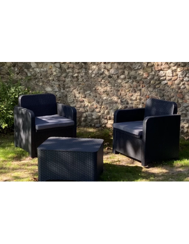 Rattan Set - Dos sillones - Sofa 2 asientos -...