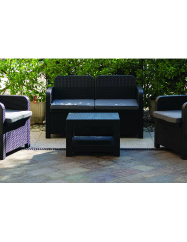 Set in rattan - Due poltrone - Divano 2 posti -...