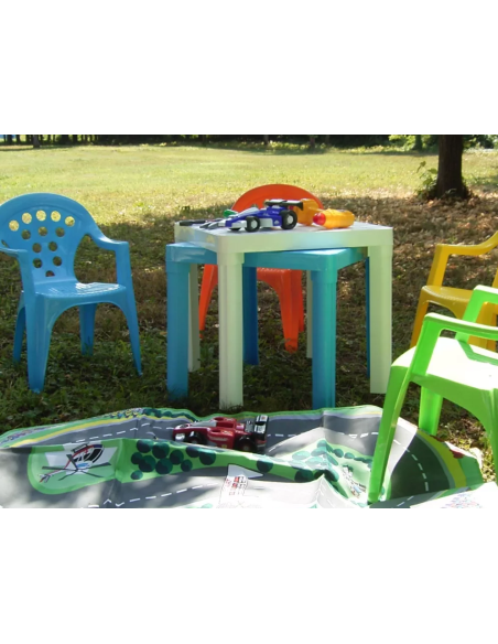 Baby table in polypropylene - Dimensions cm 46 x 46 x 42 h