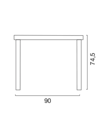 Tabla en polímero - Dimensiones cm 90 x 90 x...