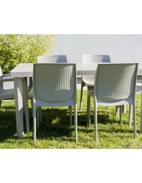 Table in polymer - Dimensions cm 150 x 90 x 74.5 h