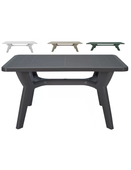 Mesa de polipropileno - Dimensiones cm 140 x 85 x 72.5 h