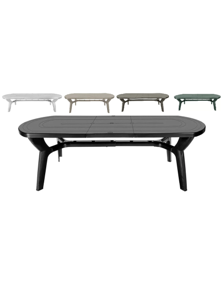 Mesa de polipropileno - Dimensiones cm 180 x 90 x 72.5 h