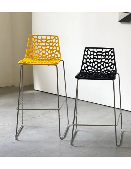 Polycarbonate stool - Dimensions cm 49 x 47 x 88 h