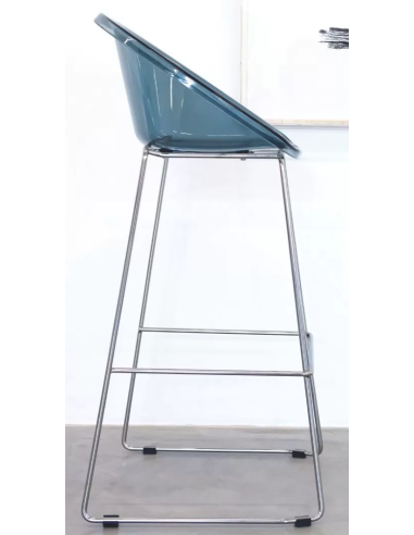 Transparent polycarbonate stool - Dimensions cm...