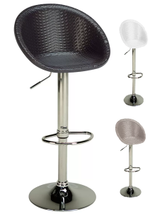 Taburete - Asiento de polipropileno - base de cromo -...