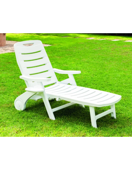 Cuna de polipropileno - Ajustable - Poggiapiedi - Dimensiones cm 73 x 146 x 105 h