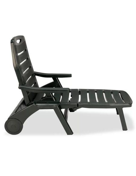 Cuna de polipropileno - Ajustable - Poggiapiedi - Dimensiones cm 73 x 146 x 105 h