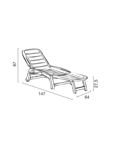 Polypropylene Cot - Adjustable - Poggiapiedi -...