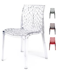 Transparent polycarbonate chair - Dimensions cm 52 x 53 x...