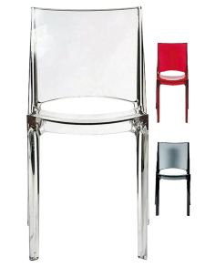 Transparent polycarbonate chair - Dimensions cm 48 x 50 x...