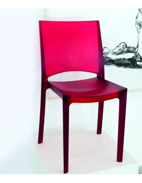 Transparent polycarbonate chair - Dimensions cm 48 x 50 x 81.5 h