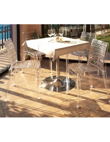 Silla de policarbonato transparente -...