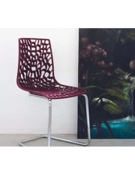 Sedia in polipropilene lucido - Dimensioni cm 46 x 46 x 86.5 h