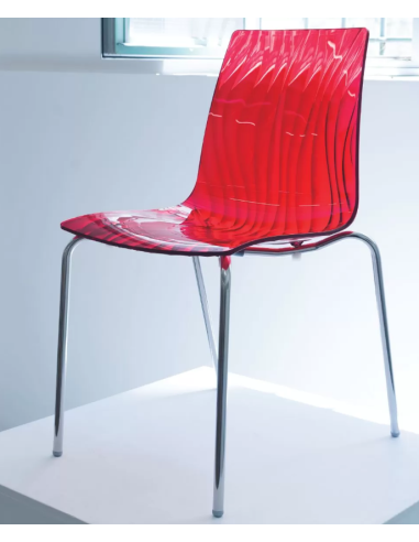 Silla de policarbonato transparente -...