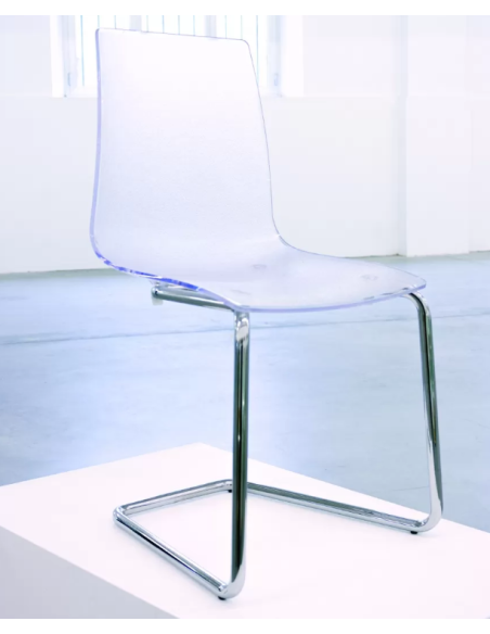 Transparent polycarbonate chair - Dimensions cm 46 x 46 x 86.5 h