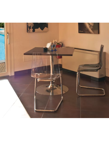 Transparent polypropylene chair - Dimensions cm...