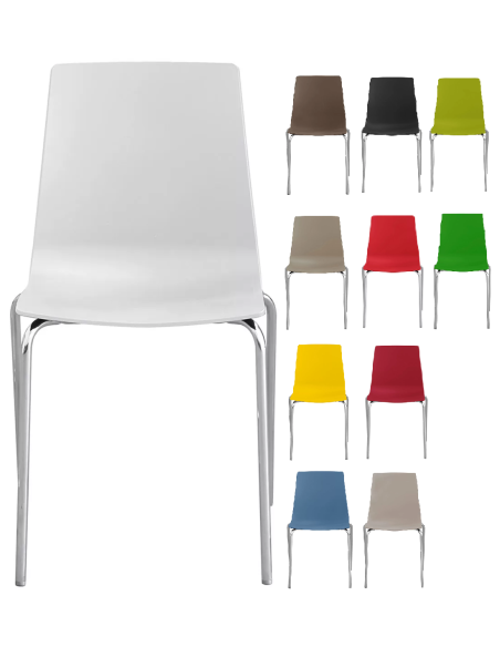 Sillón de polipropileno mate - Dimensiones cm 48 x 52.5 x 82.5 h