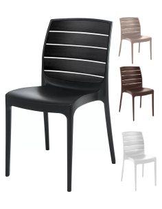 Polymer chair - Dimensions cm 45 x 57 x 83.5 h