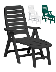 Polypropylene armchair - Adjustable - Poggiapiedi -...