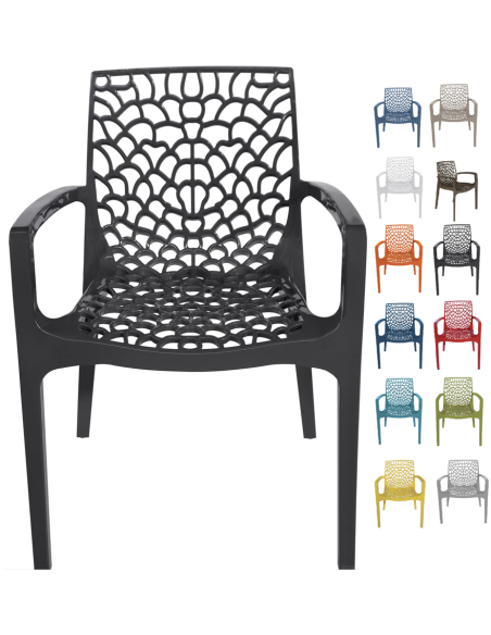 Polypropylene armchair - Dimensions cm 56.5 x 55 x 81 h