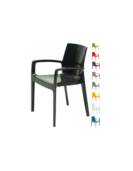 Polypropylene armchair - Dimensions cm 56.5 x 52 x 63.5 h