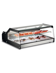 Refrigerated fish display case