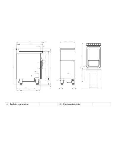 Professional electric fryer 18+18 liters - Touchscreen