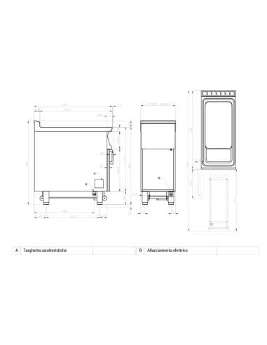 Friggitrice professionale elettrica 1 vasca 25 litri - Touchscreen