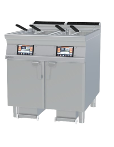 Professional electric fryer 2 tanks 25+25 liters - Touchscreen