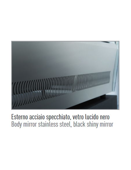 Vetrina calda per pasticceria da banco - cm 120 x 53 x 73 h