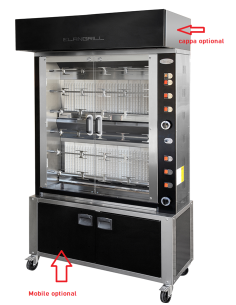 Vertical gas rotisserie - N. 36 chickens - 6 skewers cm...