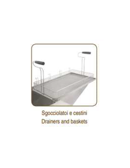 Friggitrice pasticceria elettrica litri 21 - Con resistenze interne - Cm 70 x 65 x 29 h