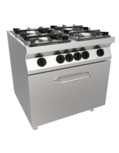 Kitchen gas 4 burners with electric oven - Burner power 2...