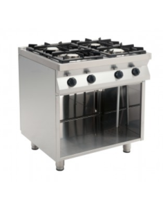 Kitchen gas 4 burners open - Burner power 2 kW 3.5 + 2 kW...