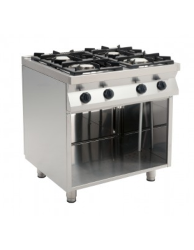 Kitchen gas 4 burners open - Burner power 2 kW...