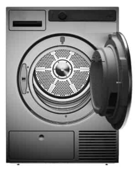 Secador rotativo eléctrico con Capacidad kg 6 - cm 59,5 x 65,4 x 86.5 h