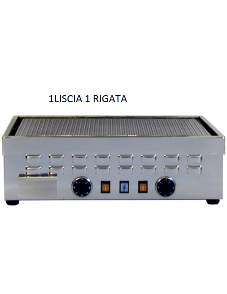 Piastra panini elettrica piano liscio 2 termostati cm 58 Piastra panini elettrica piano liscio 2 termostati cm 58