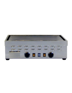 Piastra panini elettrica piano rigato 2 termostati cm 58 2