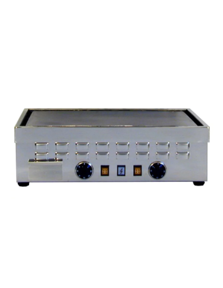 Piastra panini elettrica piano rigato 2 termostati cm 58 Piastra panini elettrica piano rigato 2 termostati cm 58