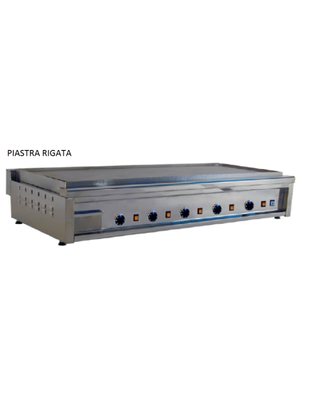 Piastra panini elettrica piano rigato  5 termostati cm 144.4 Piastra panini elettrica piano rigato  5 termostati cm 144.4