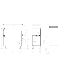 Cucina wok elettrica - Touch screen - cm 40 x 90 x 90 h 2