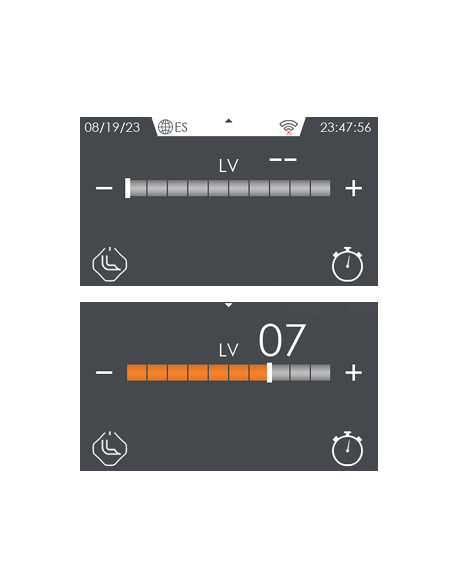 Electric wok cooker - Touch screen - cm 40 x 90 x 90 h