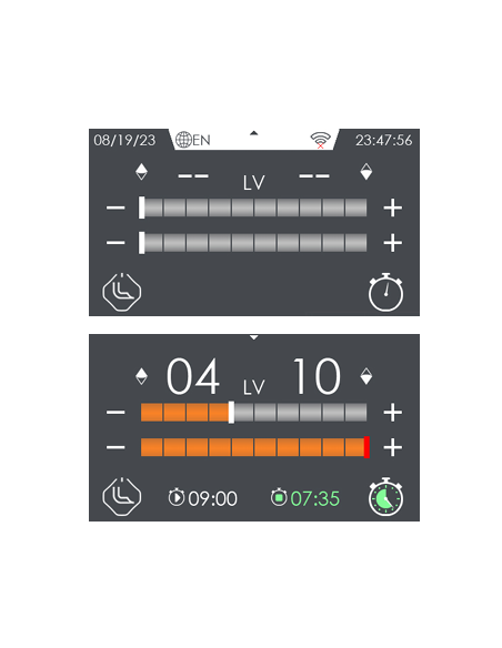 Induction cooker with 4 four cooking zones - Touch - Cm 80 x 90 x 90 h