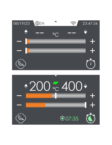 Cucina tuttapiastra elettrica con 4 zone di cottura - Touch - Cm 80 x 90 x 90 h