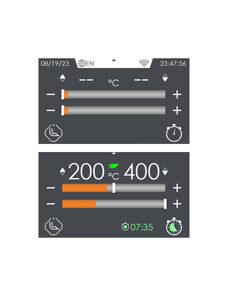 Solid top cooker electric with 4 cooking zones - Touch - cm 80 x 90 x 90 h